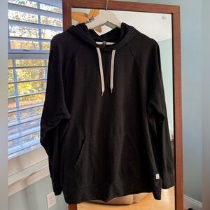 Vuori Halo Oversized Hoodie Black Heather Large